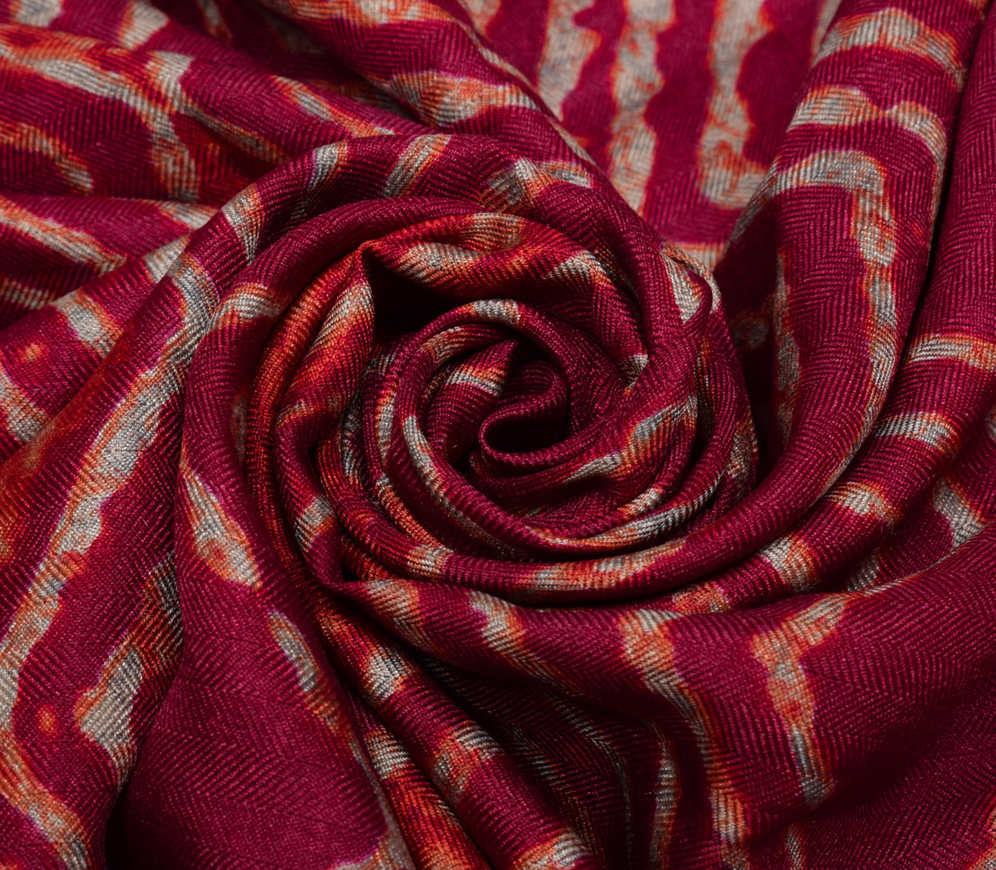 Sushila Vintage Maroon Indian Dupatta Blend Silk Printed Long Stole Veil Scarves