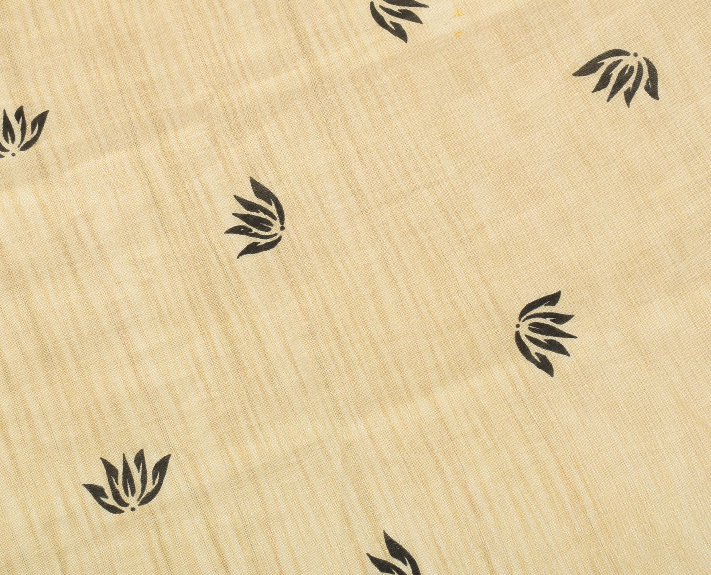 Sushila Vintage Cream Dupatta 100% Pure Cotton Bhagalpuri Printed Long Stole