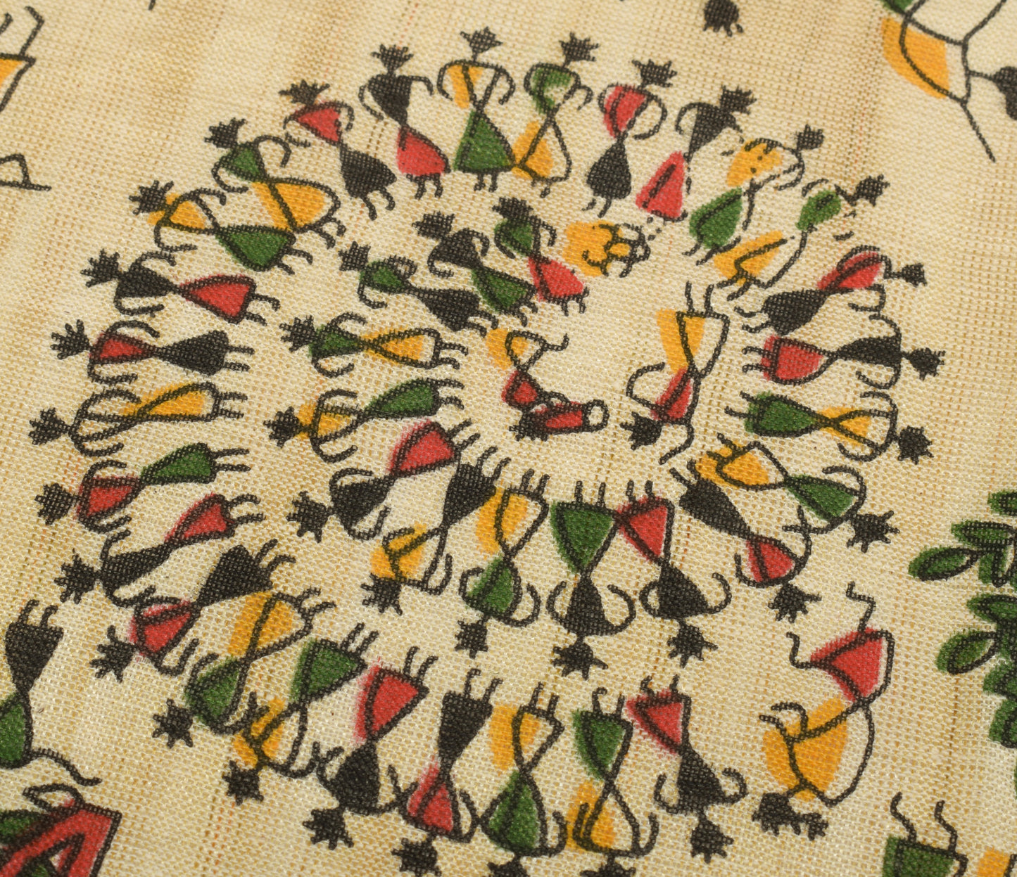 Sushila Vintage Cream Dupatta 100% Pure Cotton Bhagalpuri Printed Long Stole