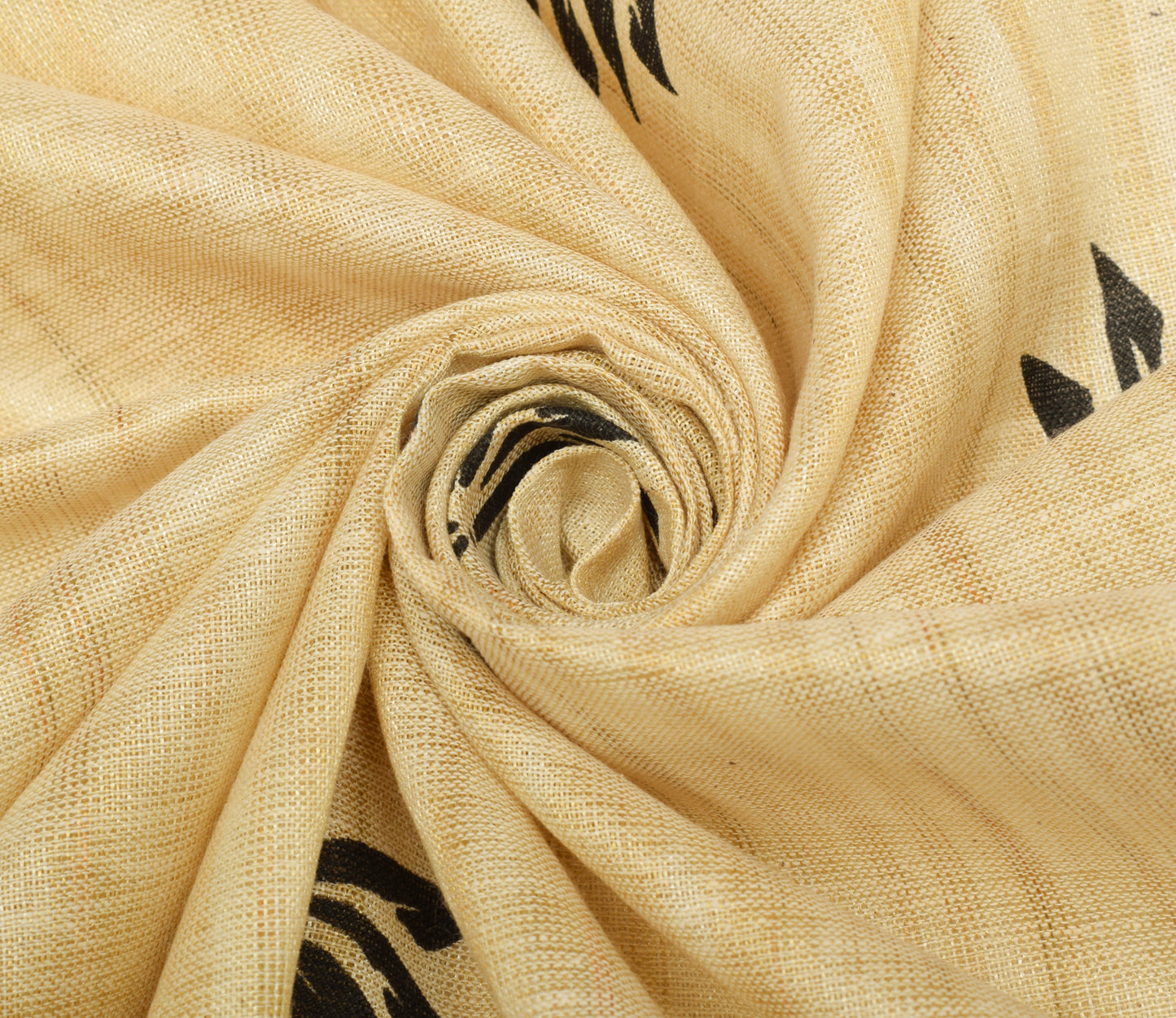 Sushila Vintage Cream Dupatta 100% Pure Cotton Bhagalpuri Printed Long Stole