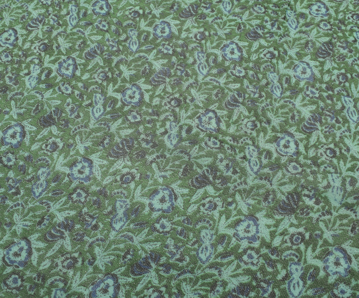 Sushila Vintage Green Dupatta 100% Pure Georgette Silk  Printed Long Stole Veil