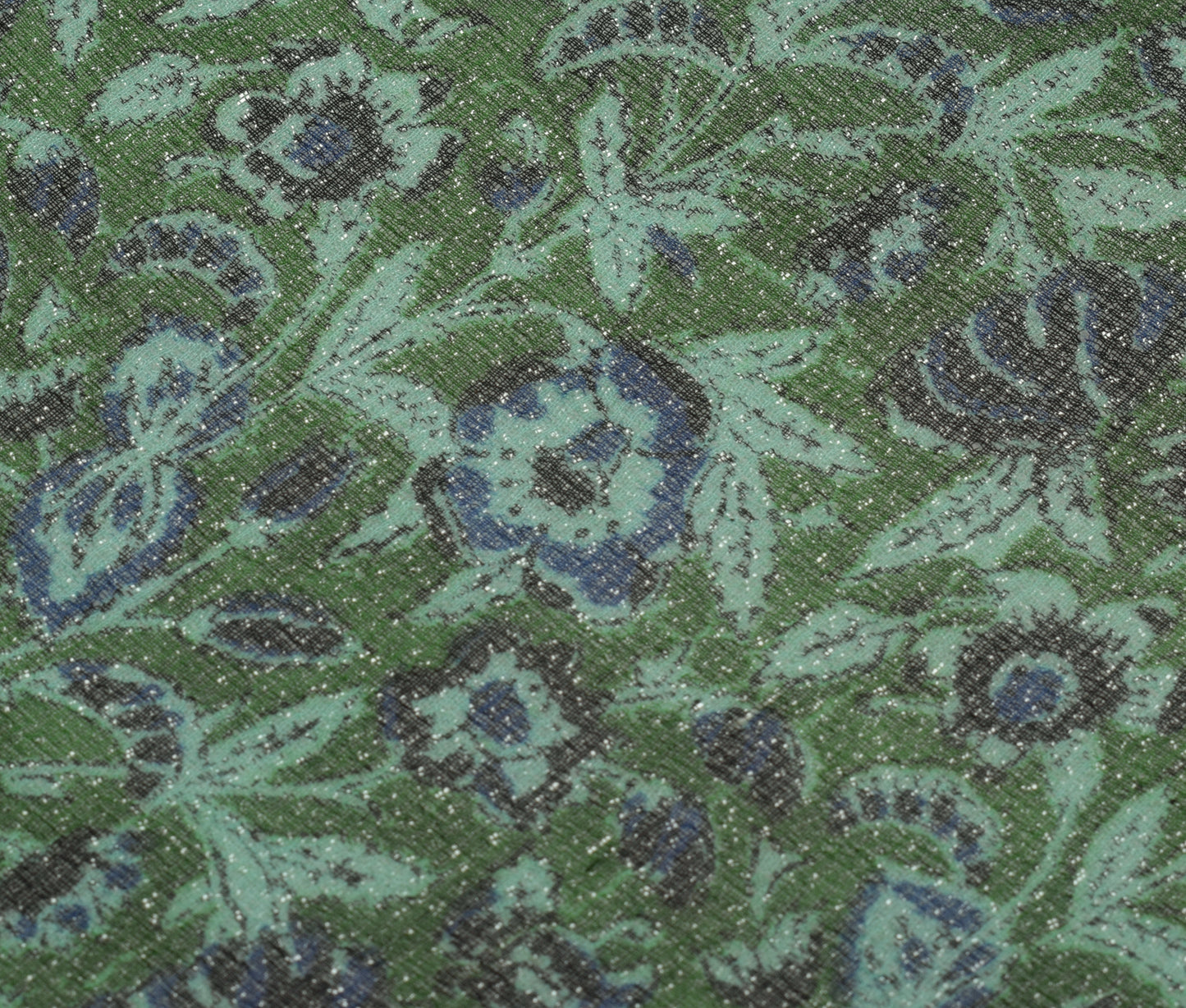 Sushila Vintage Green Dupatta 100% Pure Georgette Silk  Printed Long Stole Veil