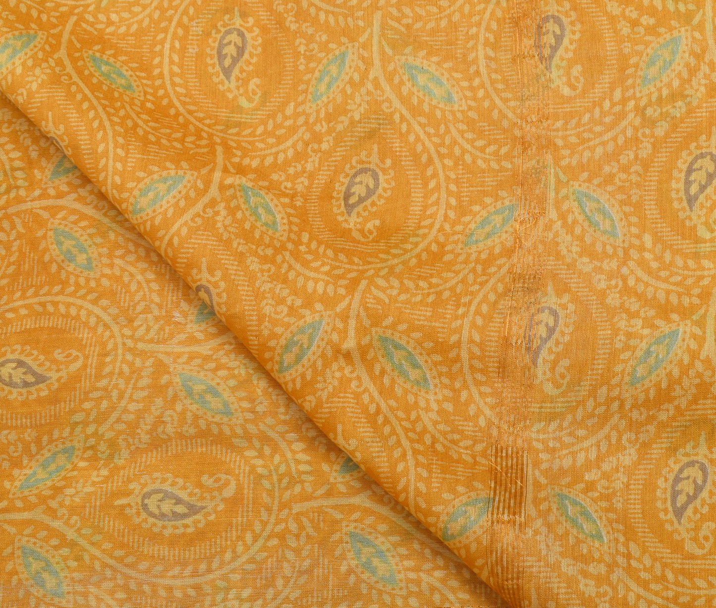 Sushila Vintage Brown Dupatta Pure Cotton Silk Printed Long Stole Veil Hijab