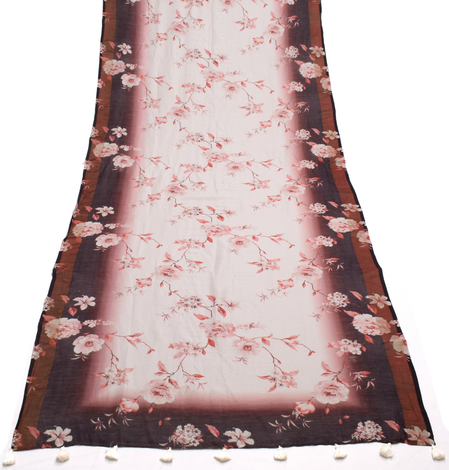 Sushila Vintage Light Pink Dupatta 100% Pure Cotton Digital Printed Long Stole