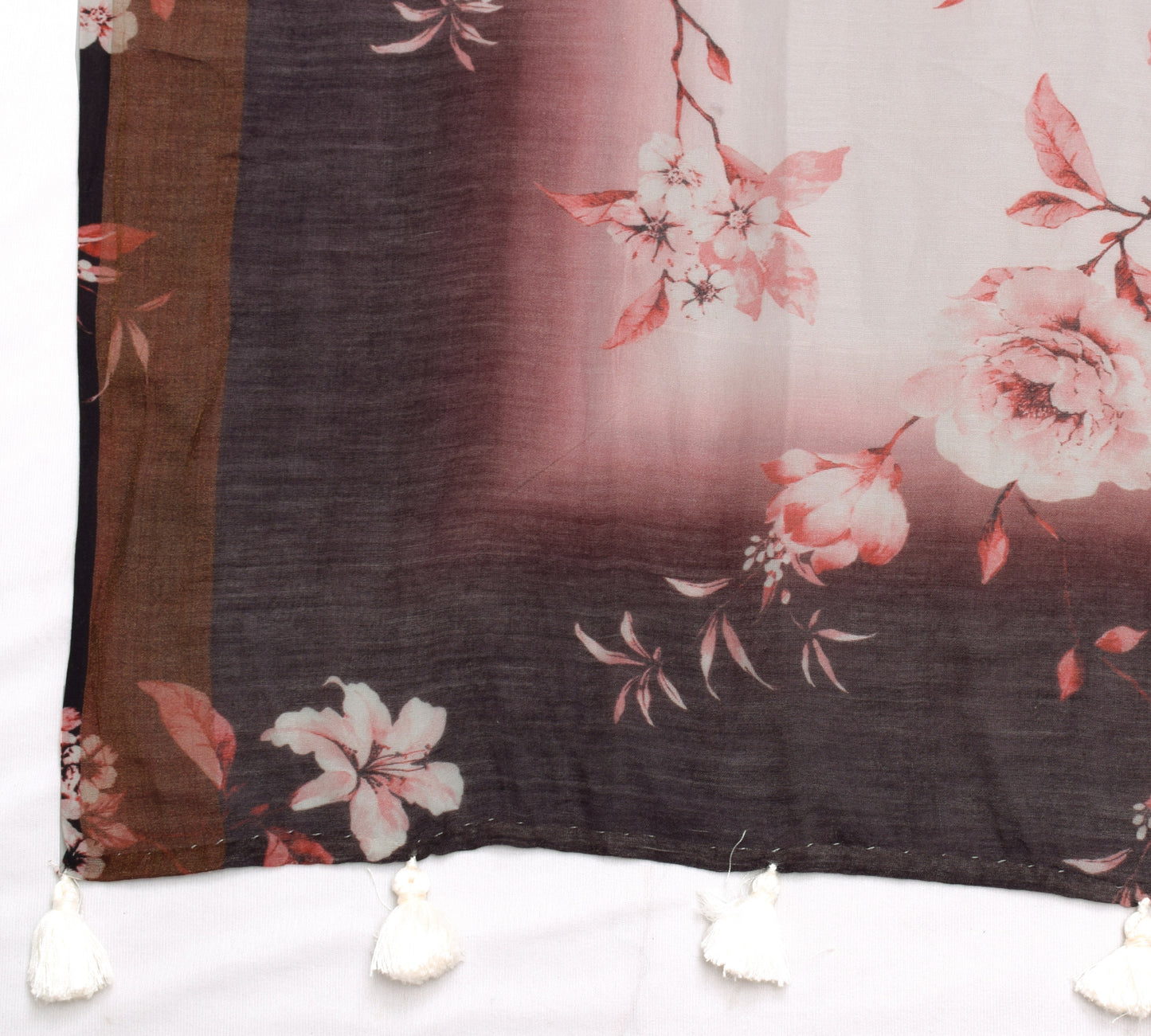 Sushila Vintage Light Pink Dupatta 100% Pure Cotton Digital Printed Long Stole