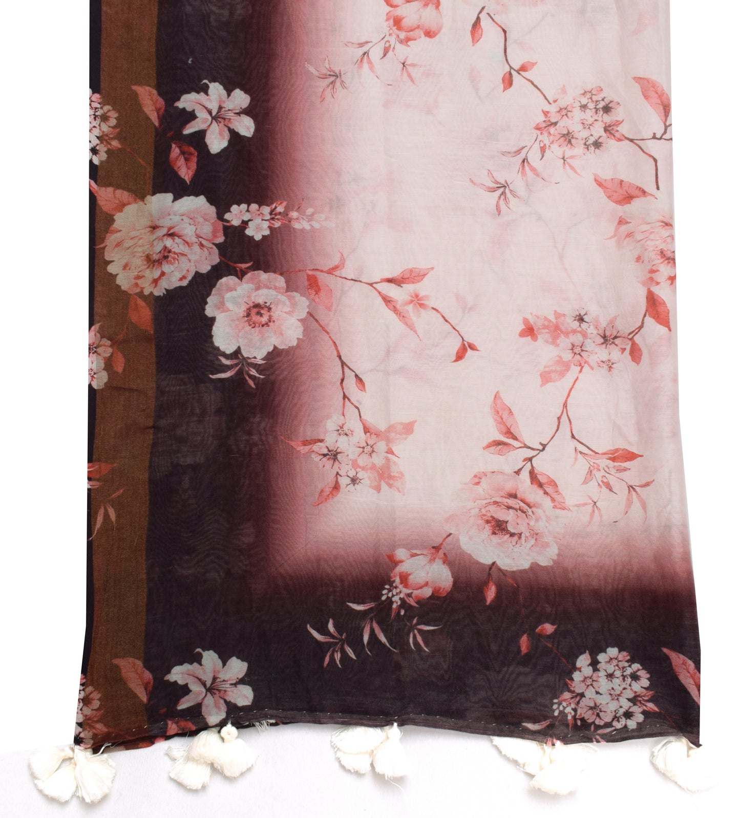 Sushila Vintage Light Pink Dupatta 100% Pure Cotton Digital Printed Long Stole