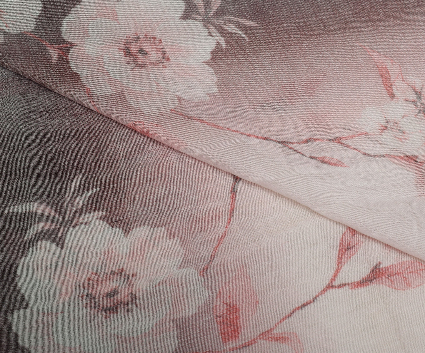 Sushila Vintage Light Pink Dupatta 100% Pure Cotton Digital Printed Long Stole