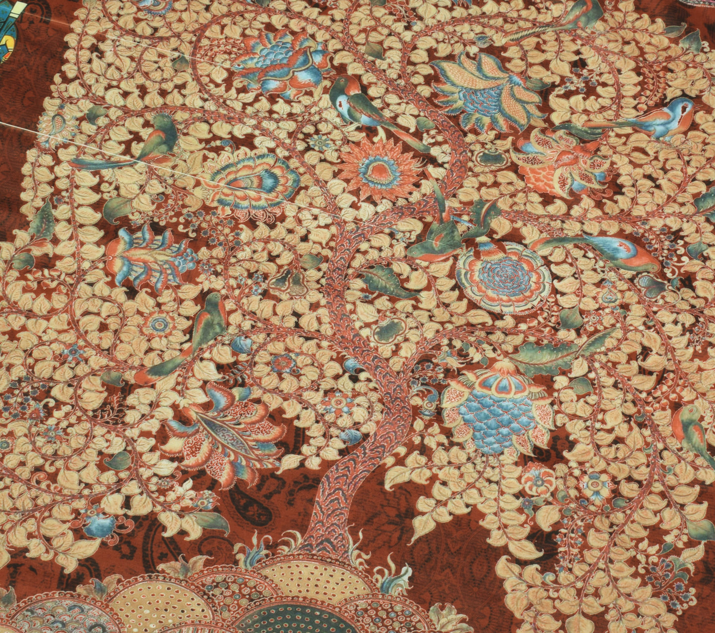 Sushila Vintage Brown Dupatta Blend Silk Digital Printed Humans Long Stole Wrap