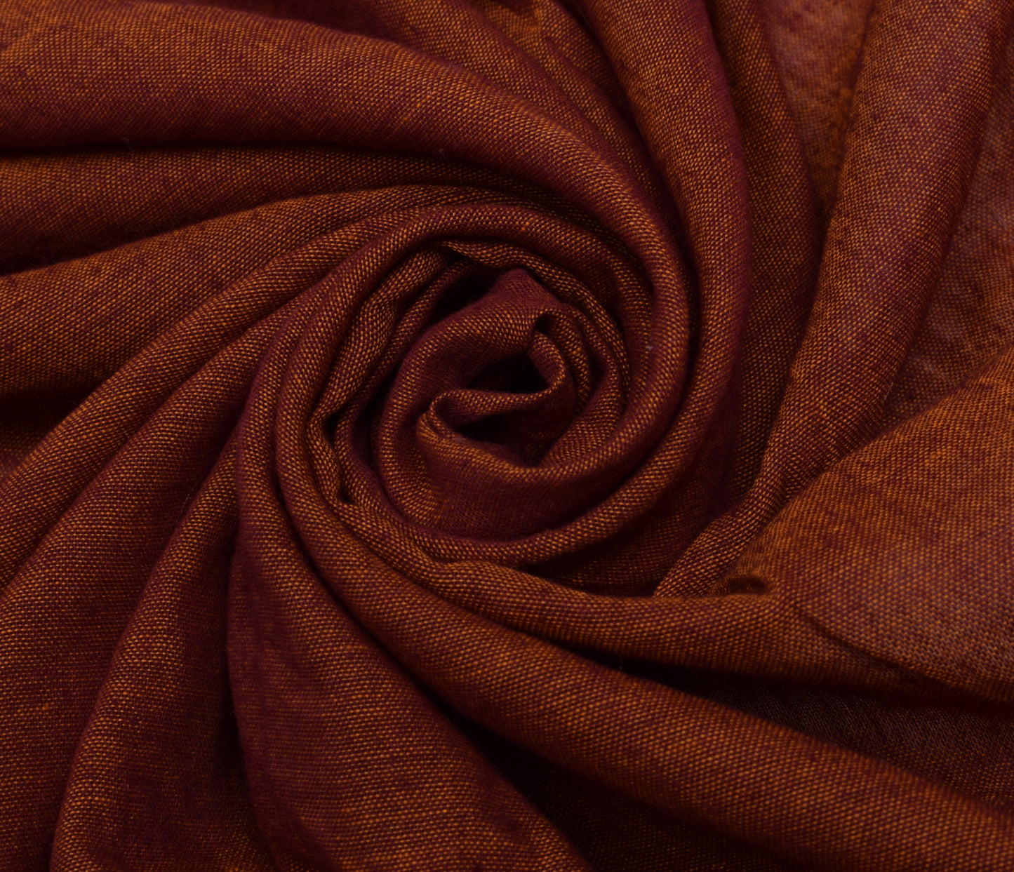 Sushila Vintage Rust Indian Dupatta 100% Pure Cotton Woven Long Stole Wrap Veil