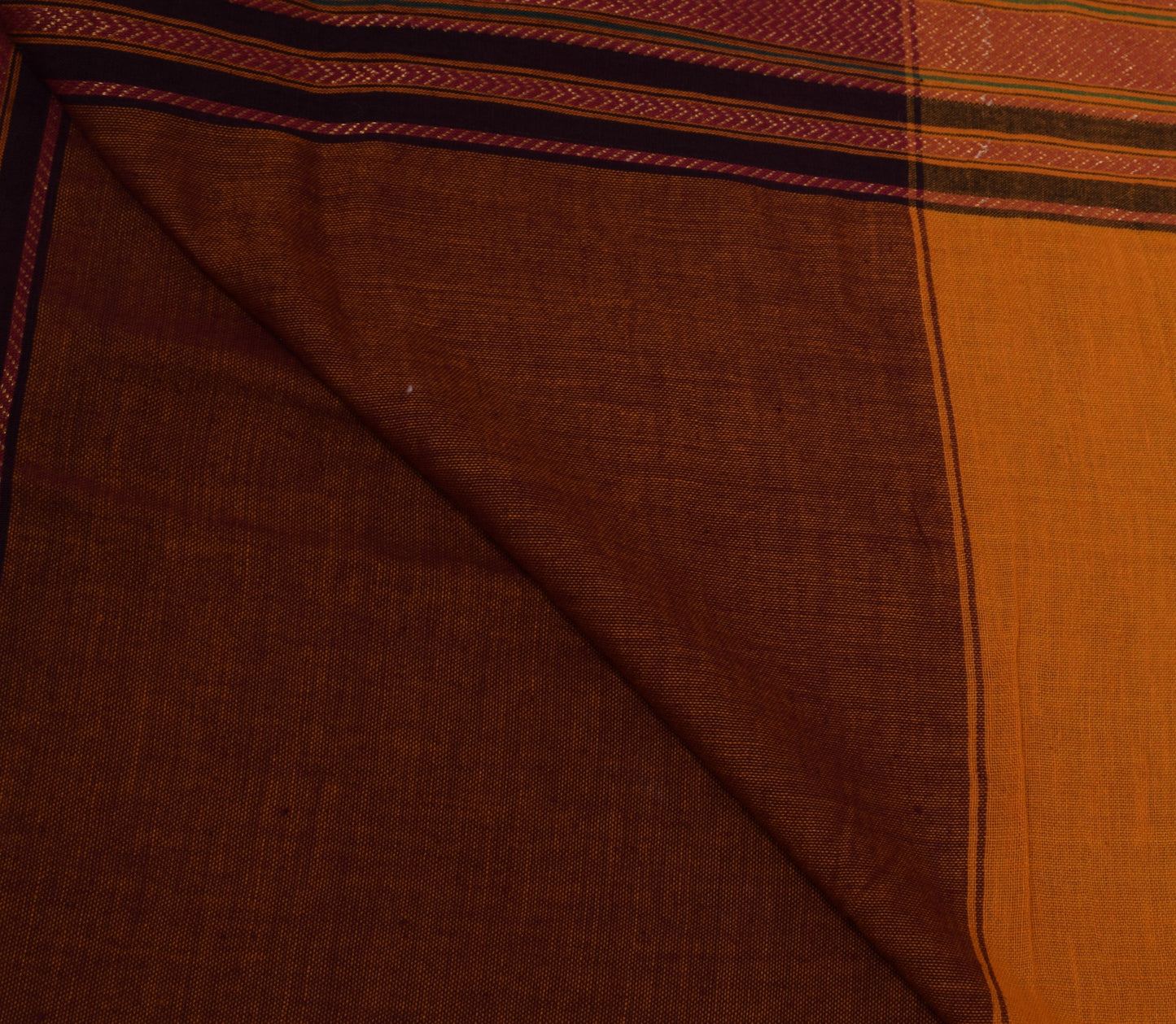 Sushila Vintage Rust Indian Dupatta 100% Pure Cotton Woven Long Stole Wrap Veil