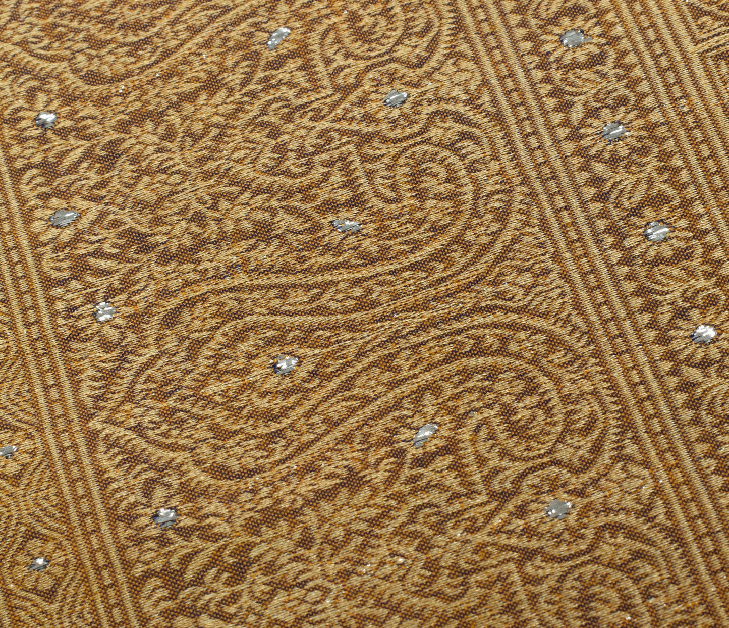 Sushila Vintage Indian Dupatta Blend Cotton Woven Floral Long Stole Veil Scarves