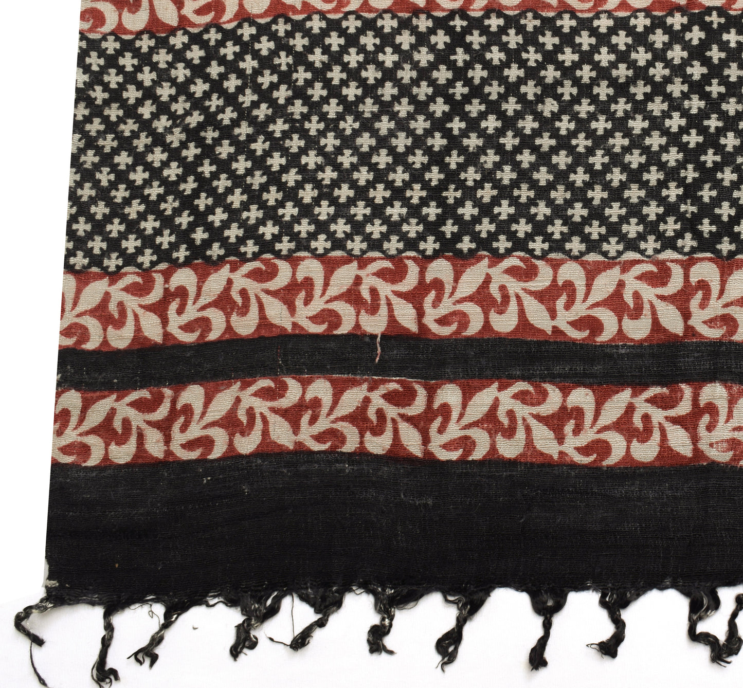 Sushila Vintage Cream Dupatta Art Silk Woven Floral & Printed Long Stole Scarves