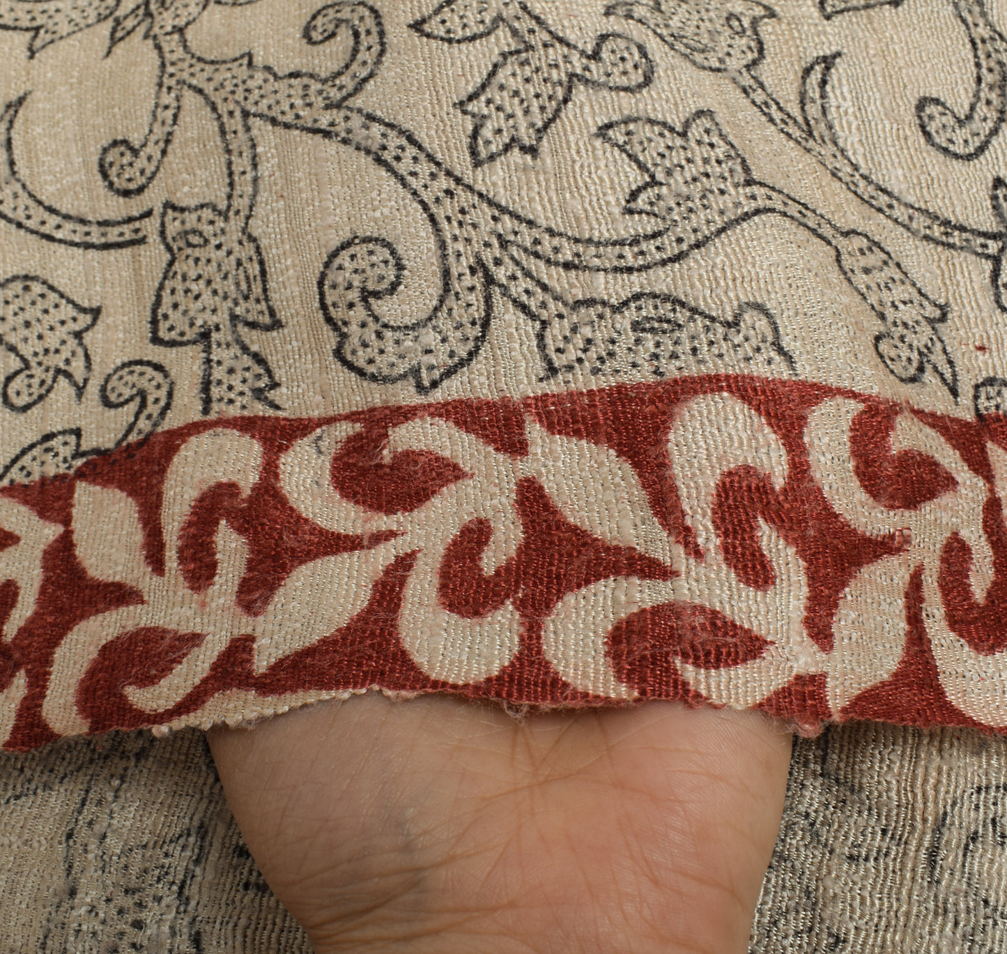Sushila Vintage Cream Dupatta Art Silk Woven Floral & Printed Long Stole Scarves