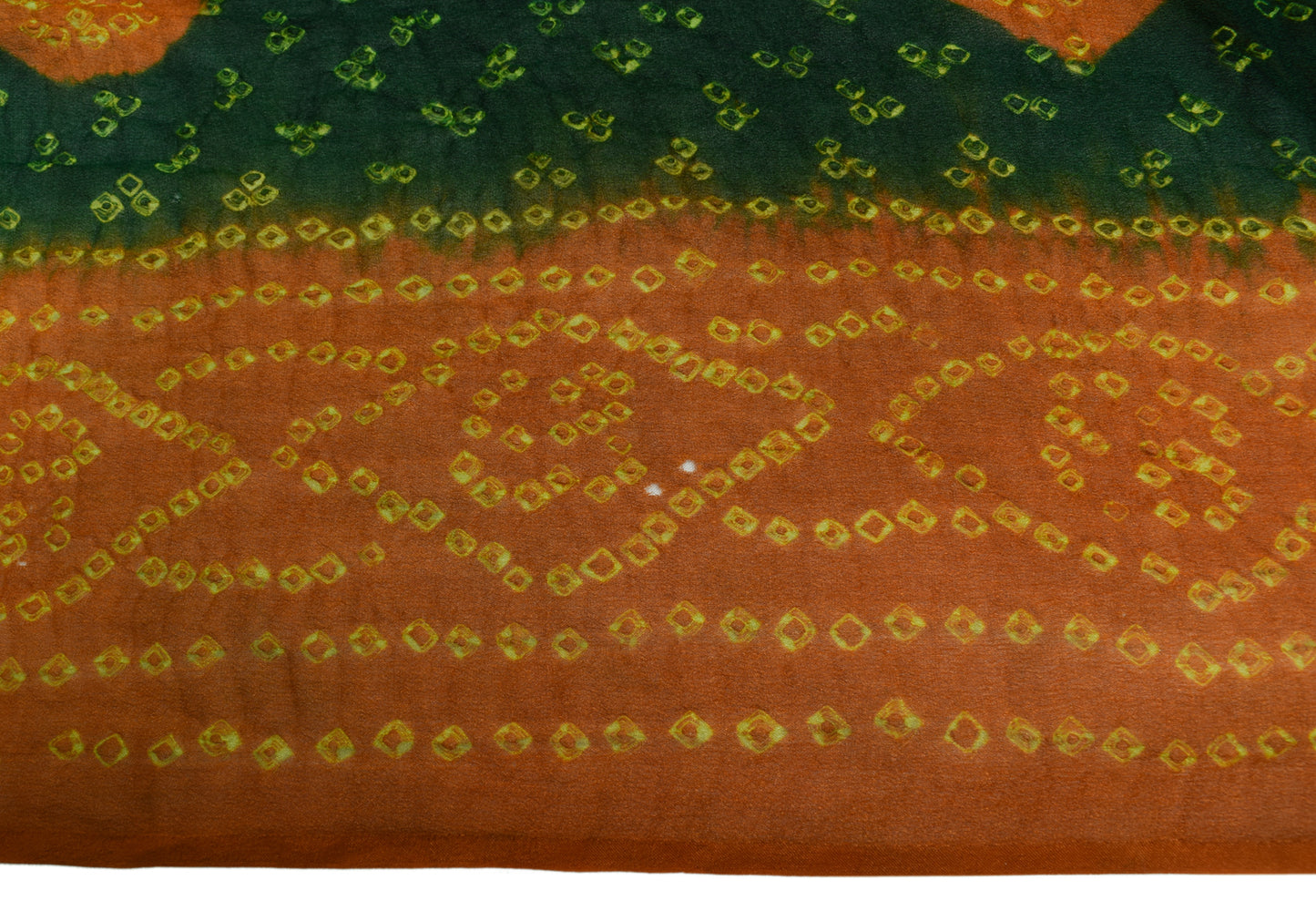 Sushila Vintage Dark Green Dupatta Pure Georgette Bandhani Printed Long Stole