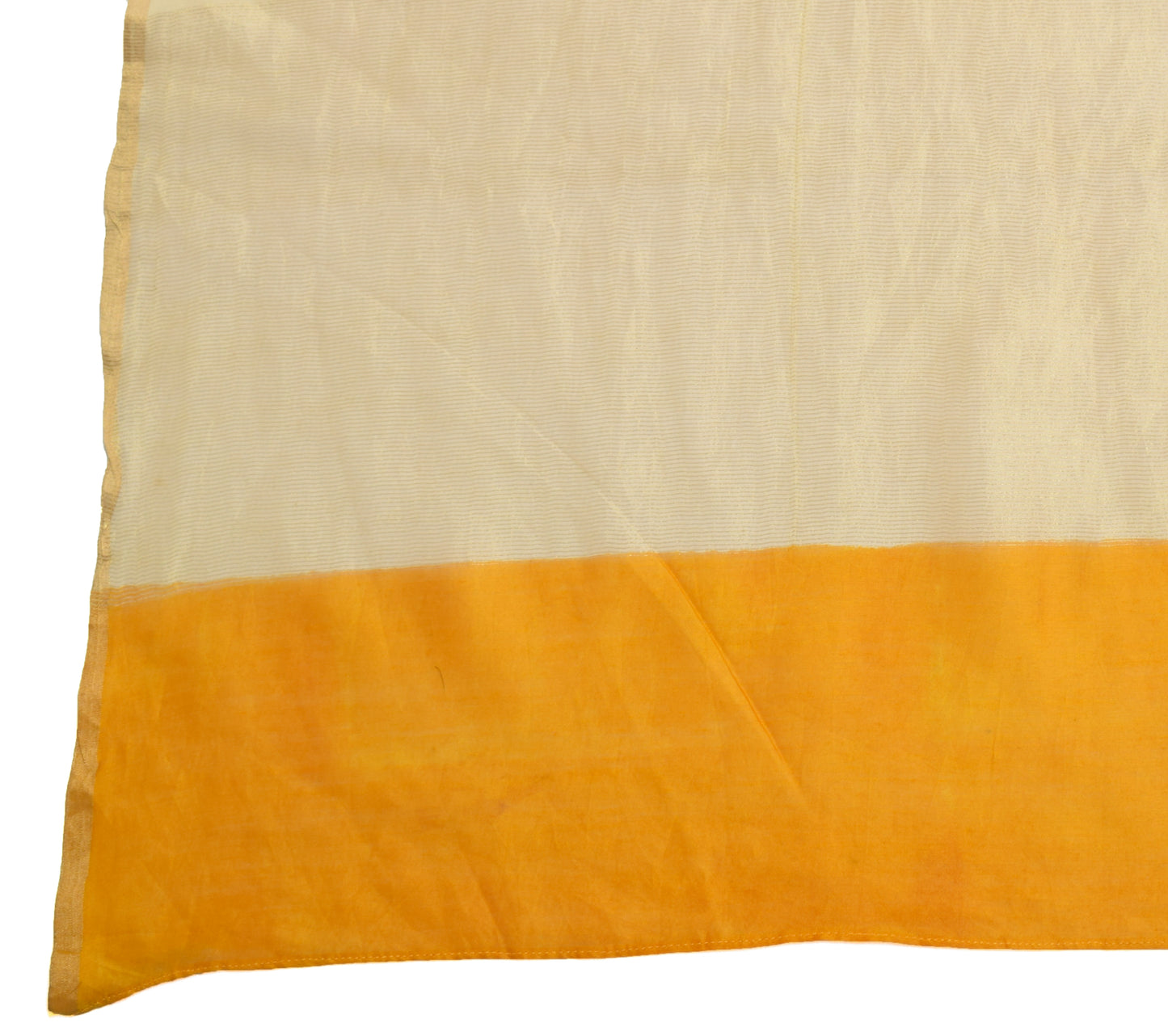 Sushila Vintage Cream Dupatta 100% Pure Cotton Bhagalpuri Printed Long Stole