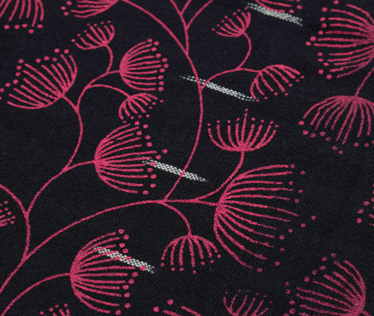 Sushila Vintage Black Dupatta 100% Pure Cotton Hand Woven Ikkat Long Stole Wrap
