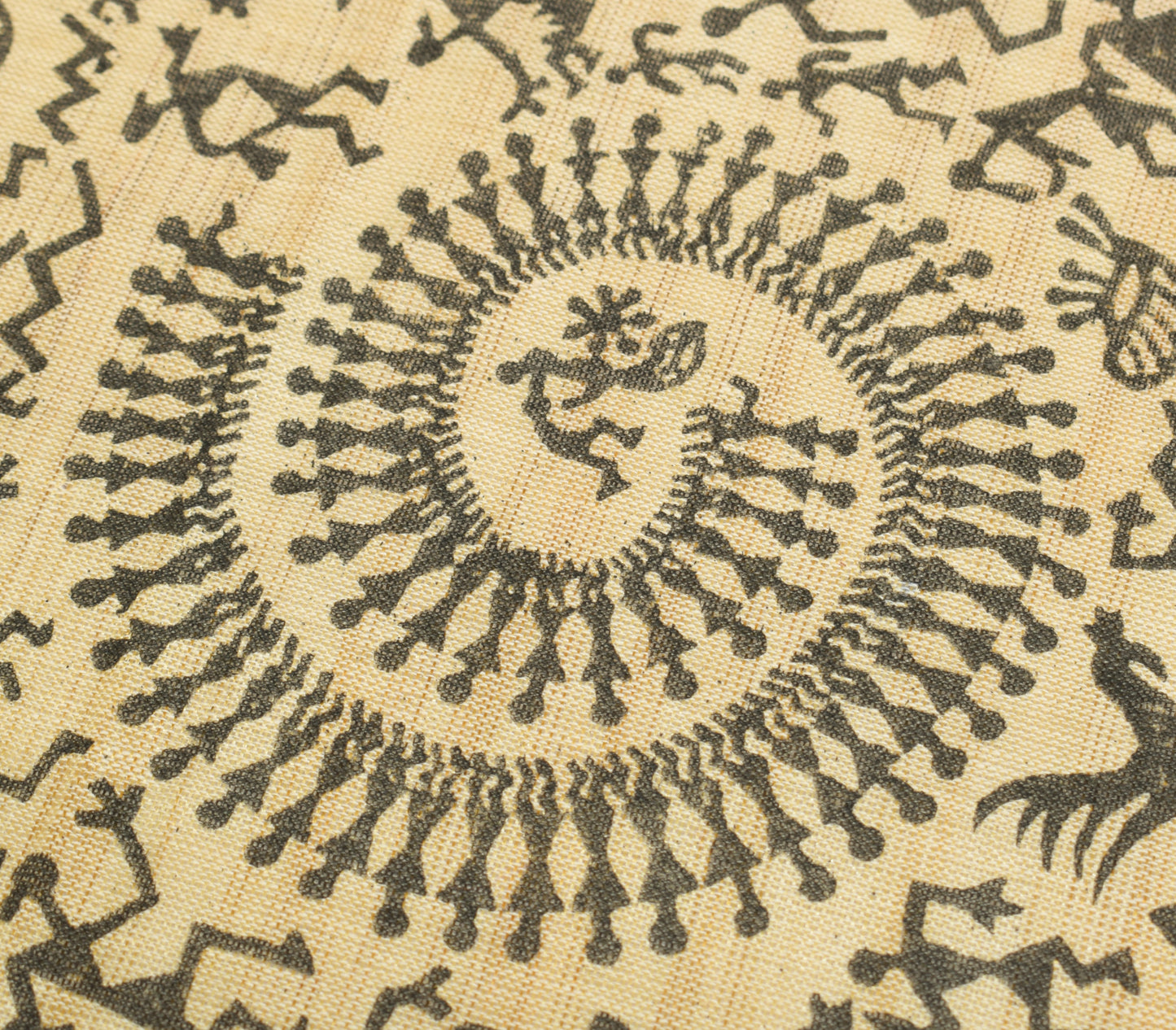 Sushila Vintage Cream Dupatta 100% Pure Cotton Bhagalpuri Printed Long Stole