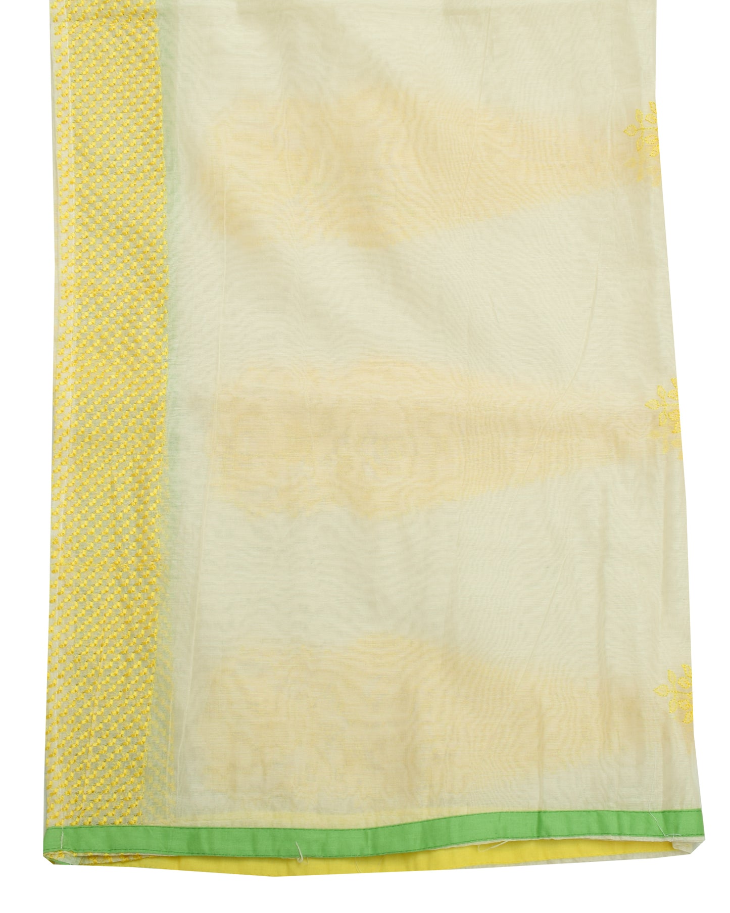 Sushila Vintage Off White Indian Dupatta Blend Silk Embroidered Long Stole Wrap