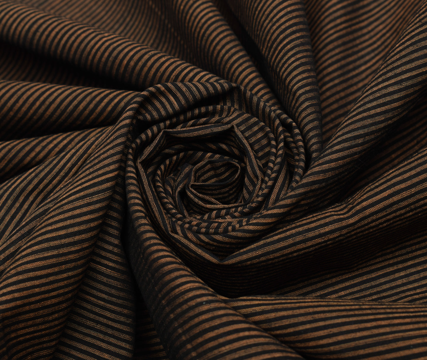 Sushila Vintage Black Indian Dupatta 100% Pure Cotton Woven Strips Long Stole