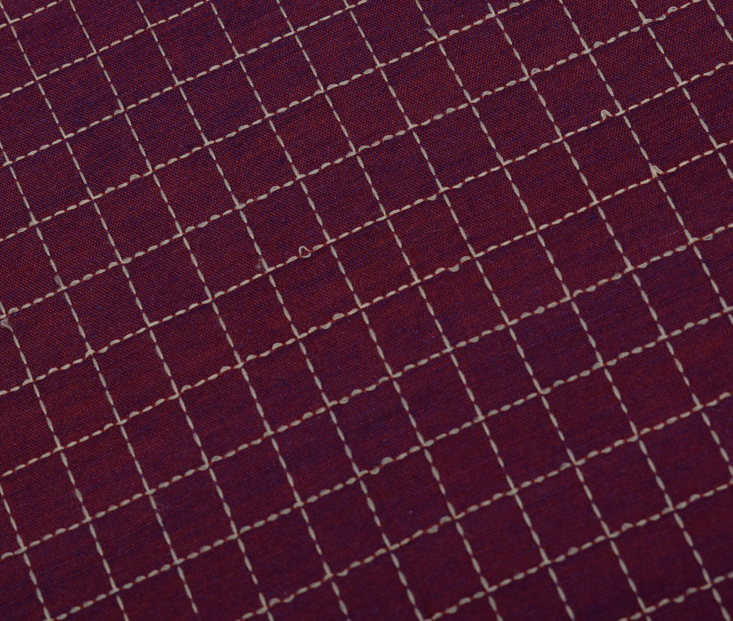 Sushila Vintage Purple Indian Dupatta Blend Silk Woven Checks Long Stole Hijab
