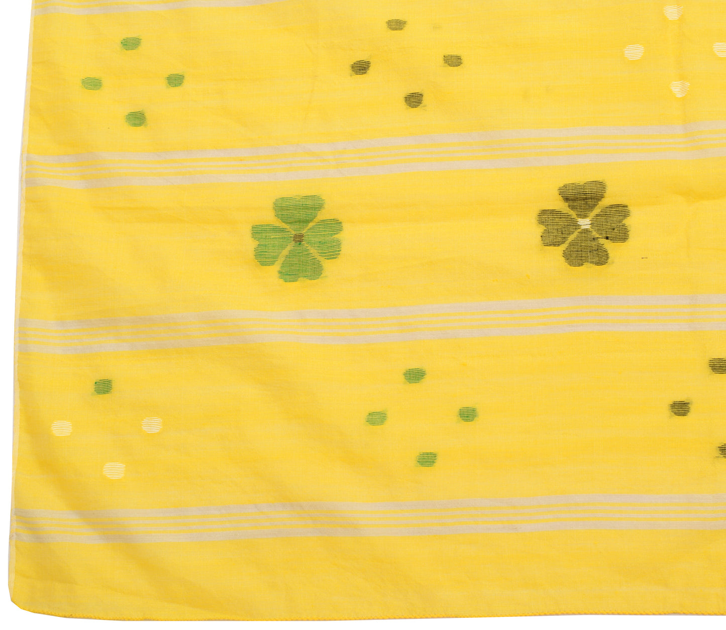 Sushila Vintage Indian Dupatta 1005 Pure Cotton Tant Woven Long Stole Scarves