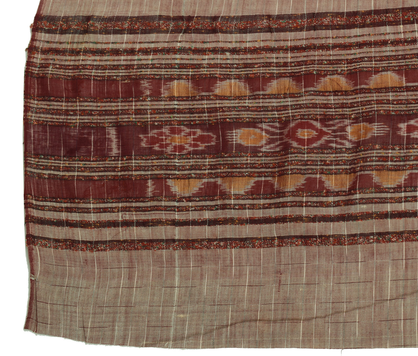Sushila Vintage Indian Dupatta 100% Pure Cotton Silk Woven Long Stole Scarves