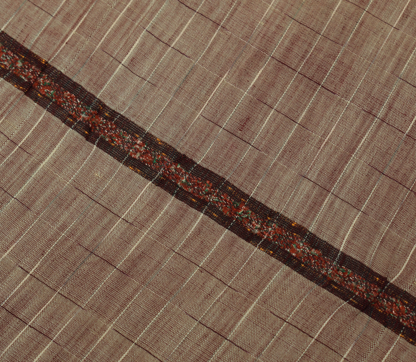 Sushila Vintage Indian Dupatta 100% Pure Cotton Silk Woven Long Stole Scarves