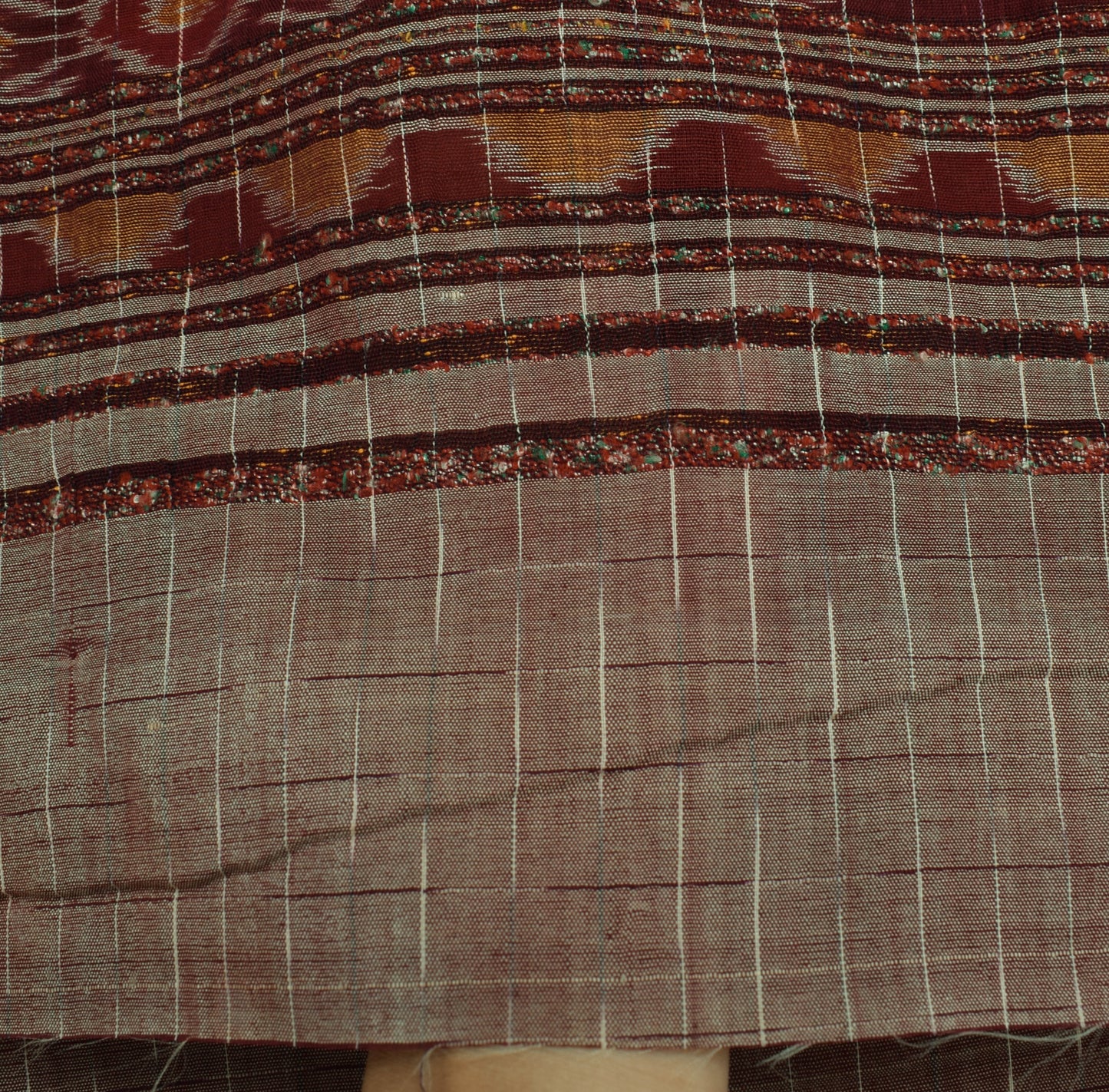 Sushila Vintage Indian Dupatta 100% Pure Cotton Silk Woven Long Stole Scarves