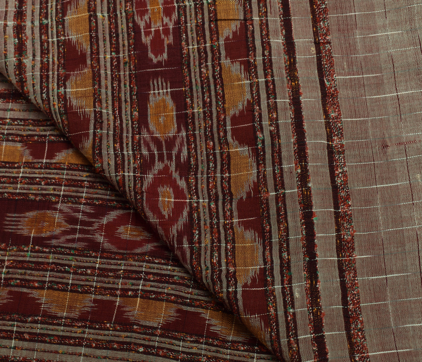 Sushila Vintage Indian Dupatta 100% Pure Cotton Silk Woven Long Stole Scarves