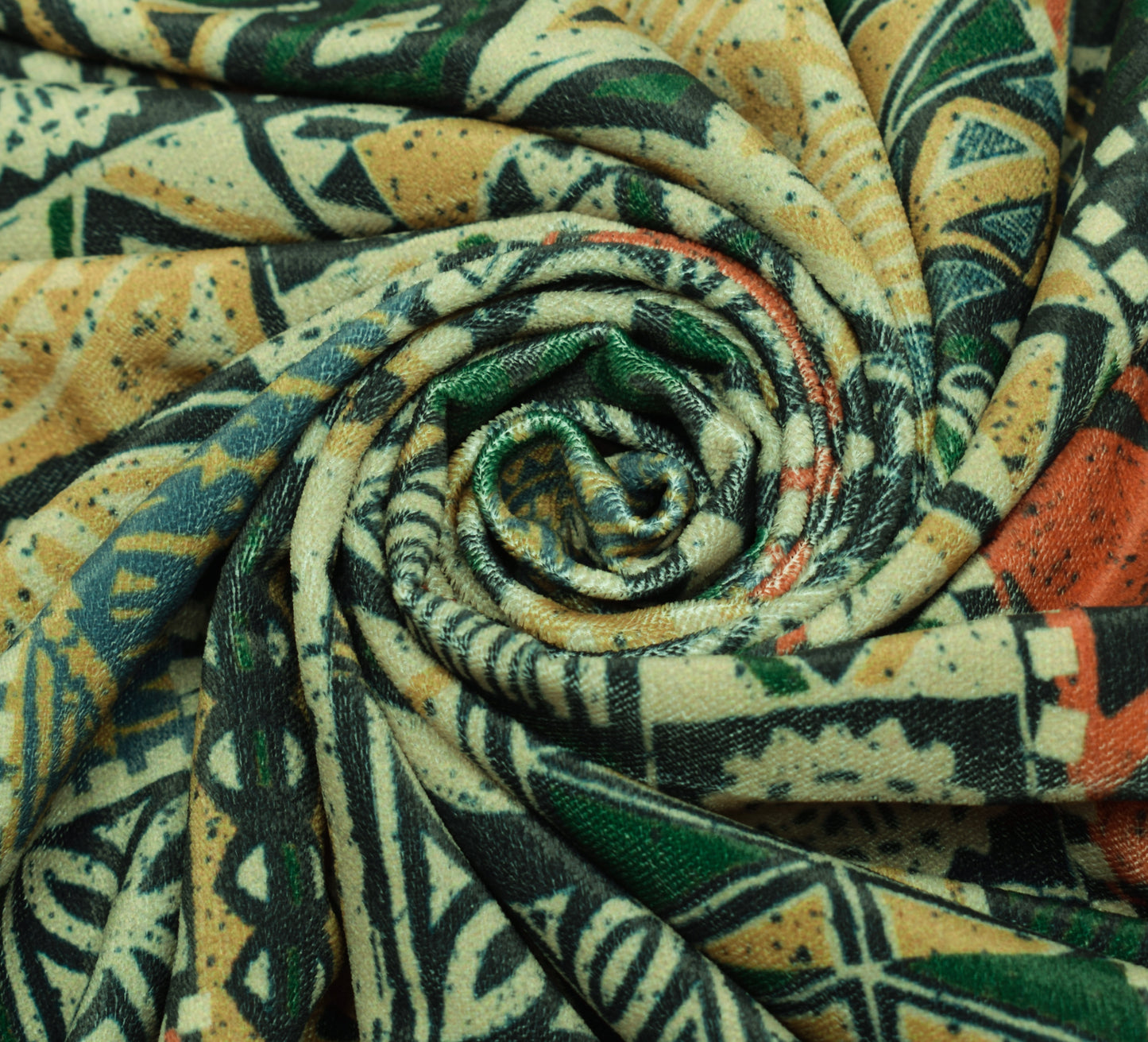 Sushila Vintage Green Indian Dupatta Velvet Printed Floral Long Stole Scarves