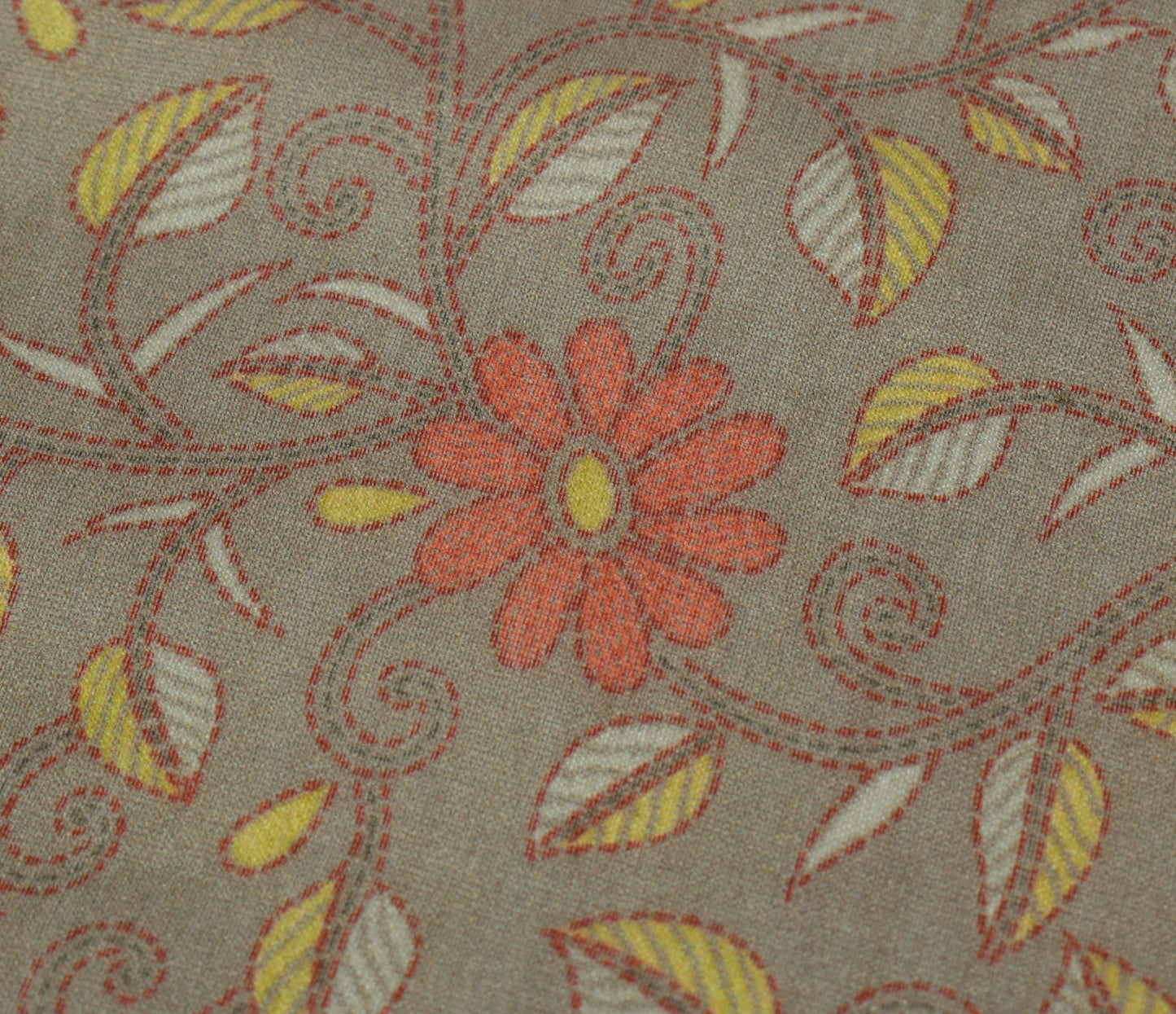 Sushila Vintage Dupatta 100% Pure Cotton Silk Printed Floral Long Stole Hijab