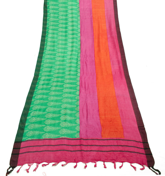 Sushila Vintage Multi-Color Dupatta 100% Pure Woolen  Woven Floral Long Stole