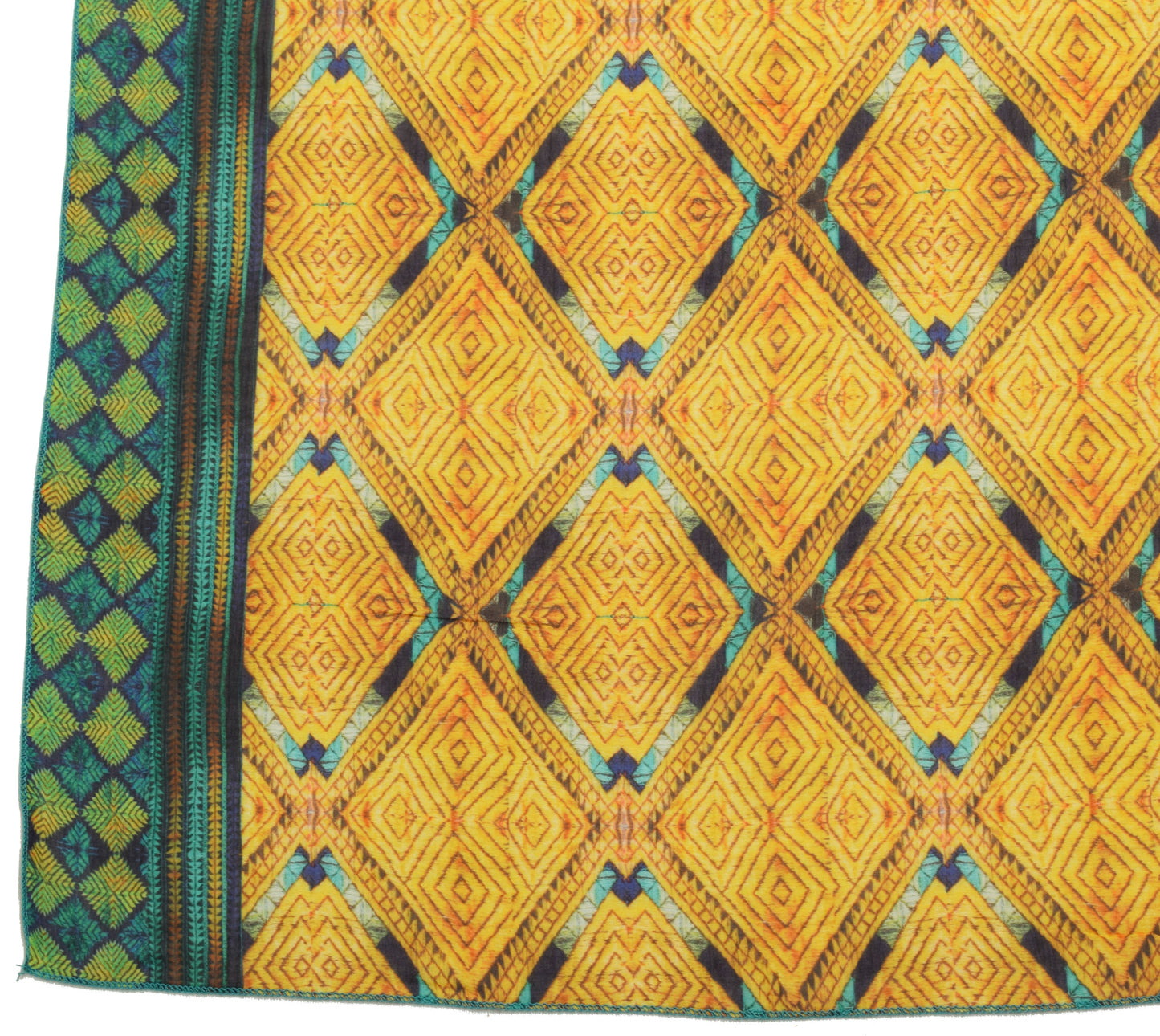 Sushila Vintage Yellow Dupatta Blend Cotton Digital Printed Soft Long Stole Wrap