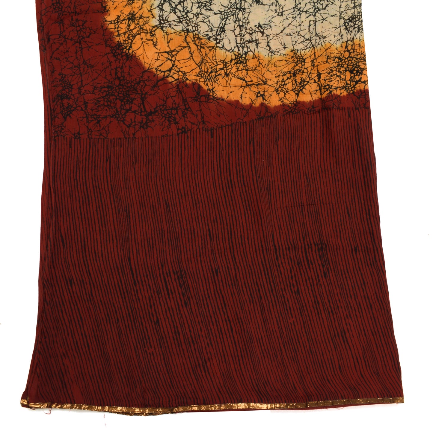 Sushila Vintage Cream Dupatta 100% Pure Cotton Printed Soft Long Stole Scarves