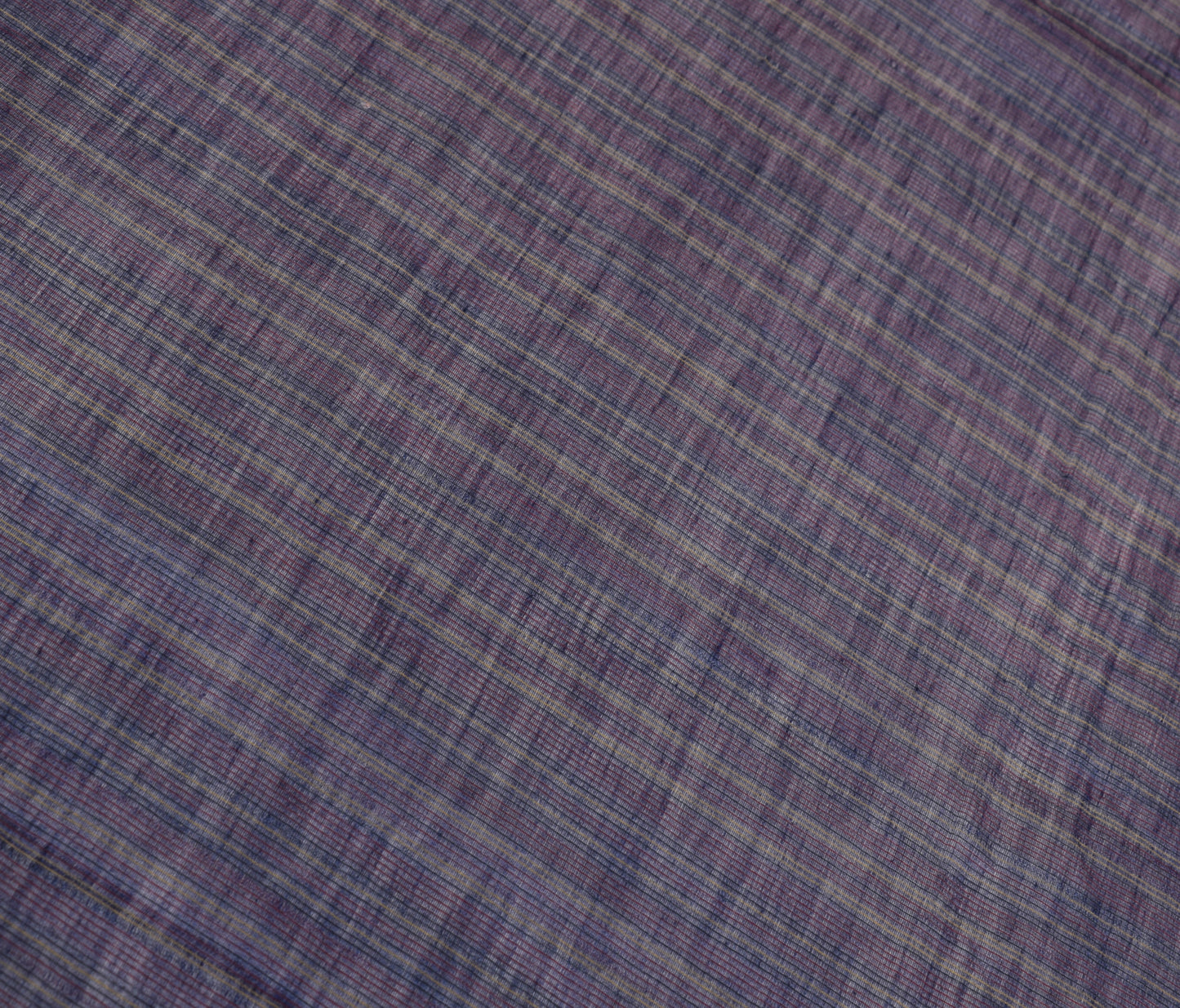 Sushila Vintage Dark Blue Dupatta Blend Cotton Woven Stripes Long Stole Hijab
