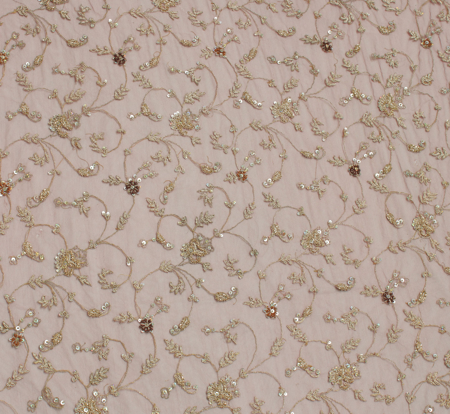 Sushila Vintage Burgundy Heavy Dupatta Net Mesh Hand Beaded Zardozi Long Stole