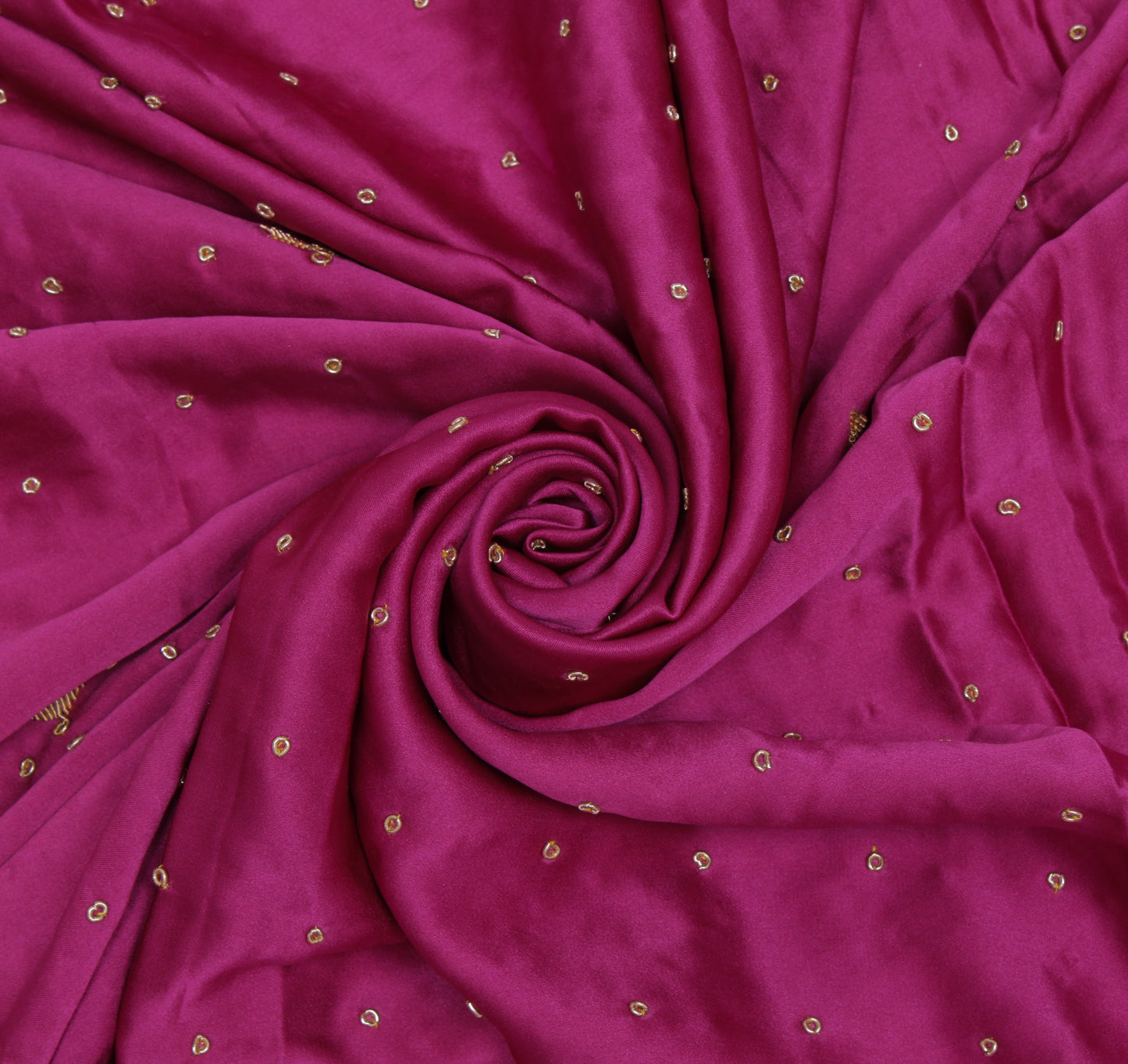 Sushila Vintage Magenta Heavy Dupatta Pure Silk Hand Beaded Long Stole Scarves